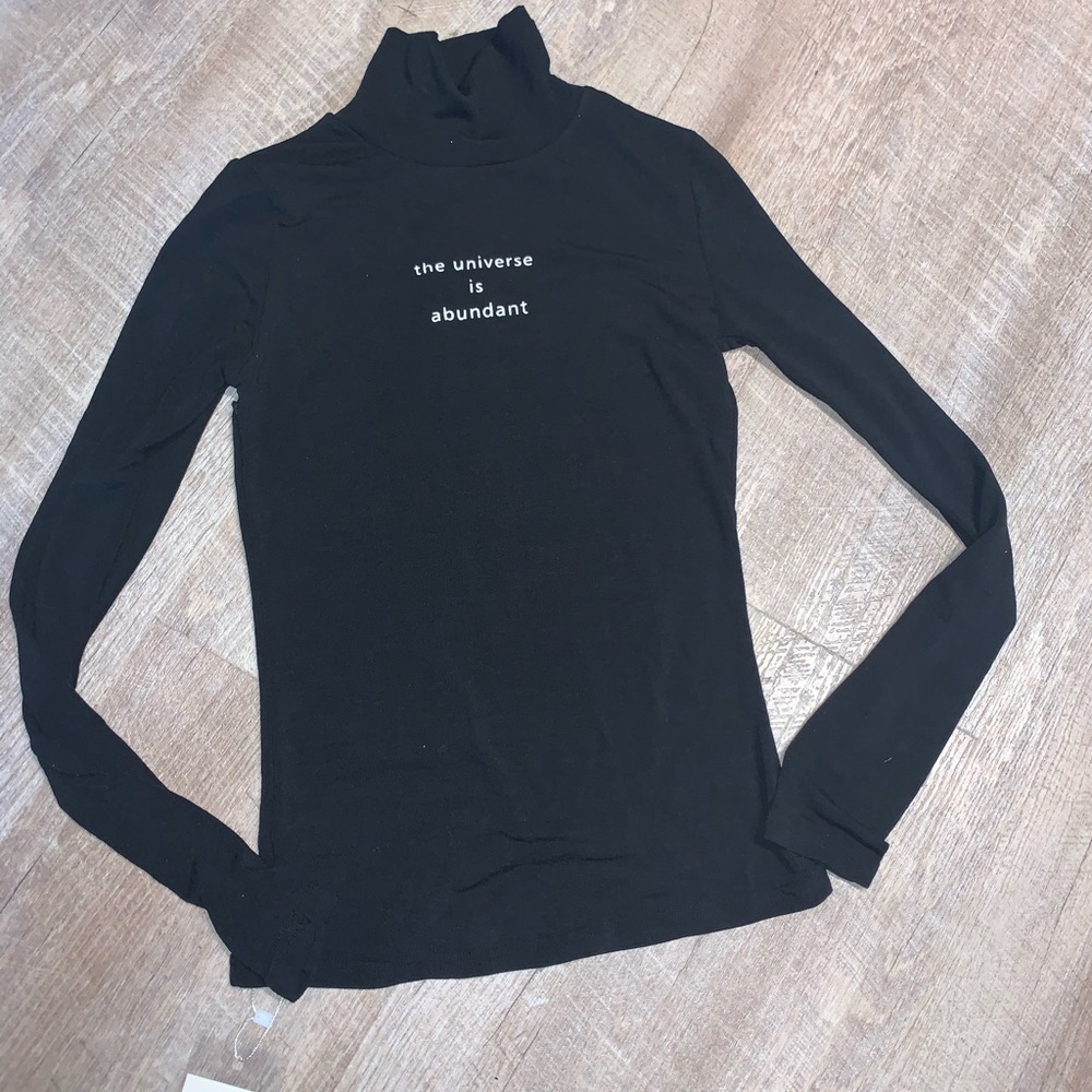 Black thin turtle neck